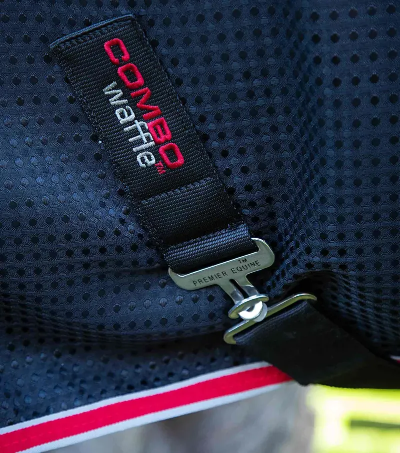 Combo Buster Waffle Horse Cooler Rug / Black-3