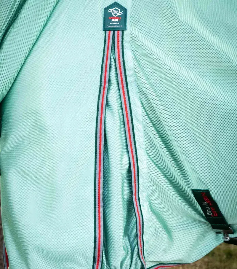 Premier Equine Combo Mesh Air Fly Rug With Surcingles in Mint Green-3