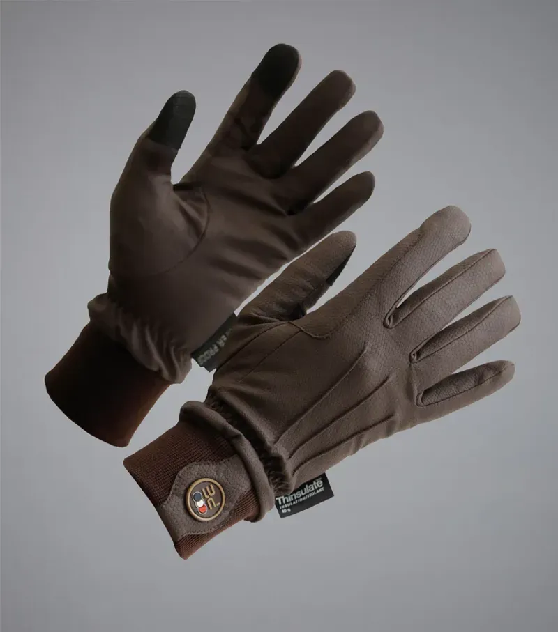 Dajour Waterproof Riding Gloves - Brown