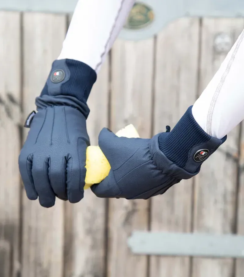 Dajour Waterproof Riding Gloves - Navy-1