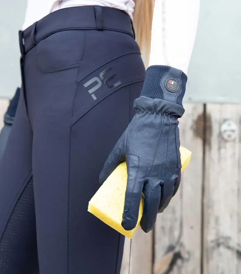 Dajour Waterproof Riding Gloves - Navy-2