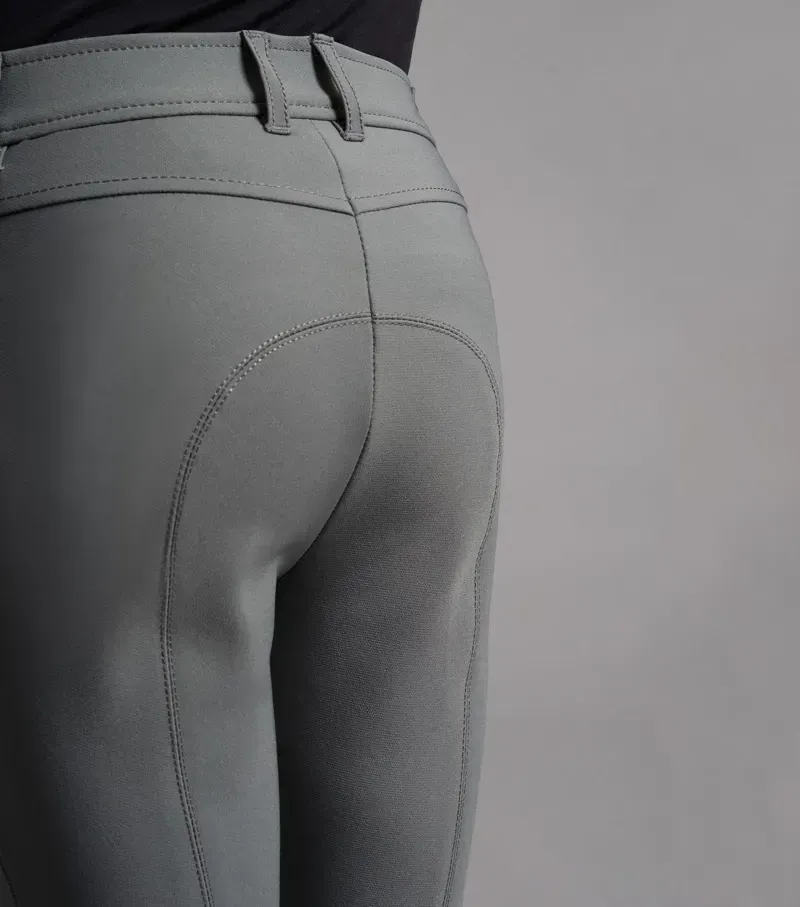 Premier Equine Boys Derby Riding Breeches in Grey-3