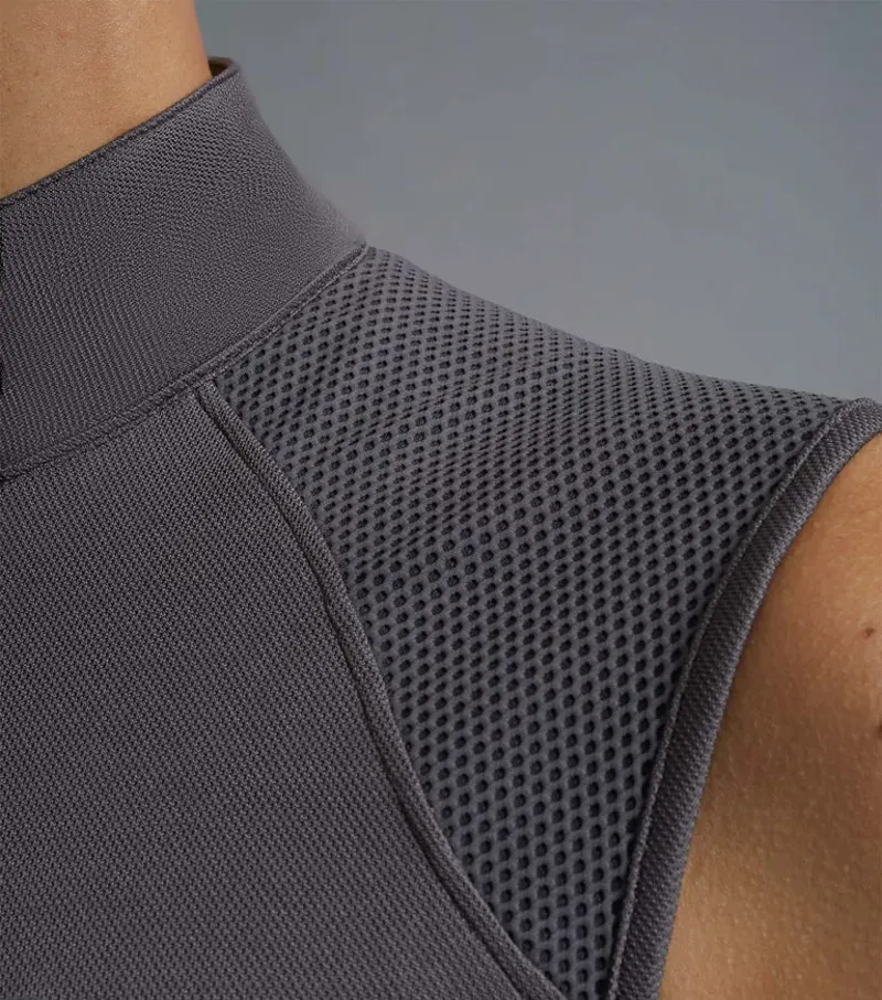 Derina Ladies Technical Sleeveless Riding Top / Anthracite Grey uk-4