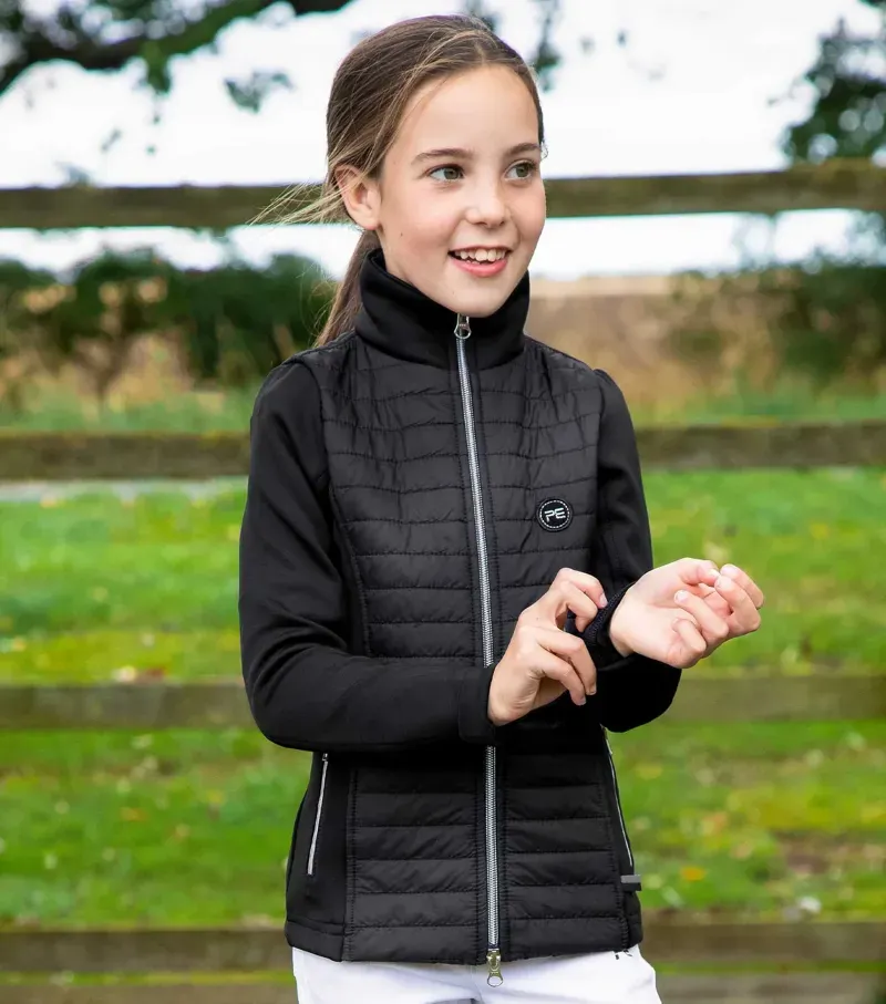Mini Elena Girl's Hybrid Riding Jacket / Black-1