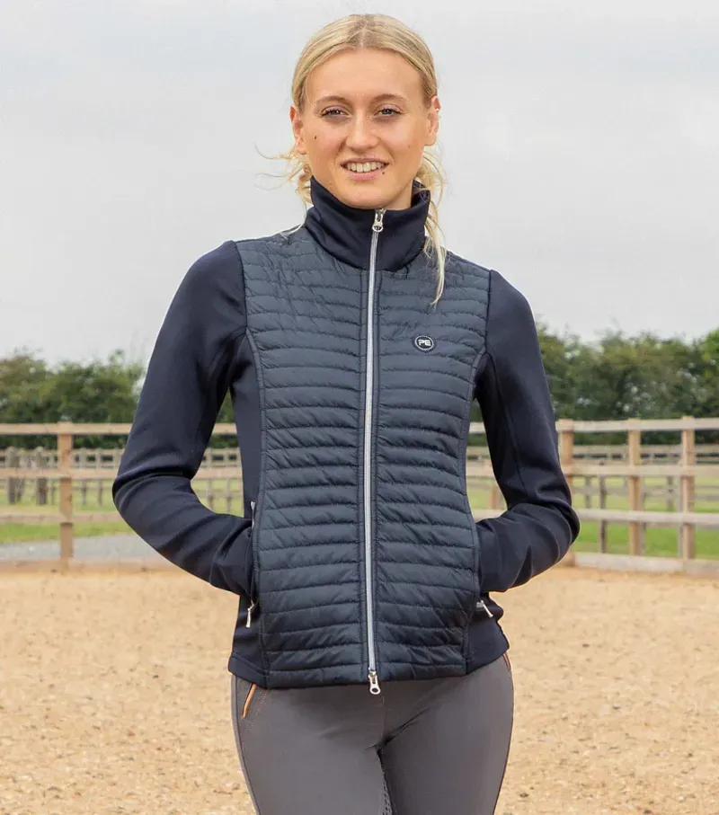 Elena Ladies Hybrid Technical Riding Jacket / Navy uk-1