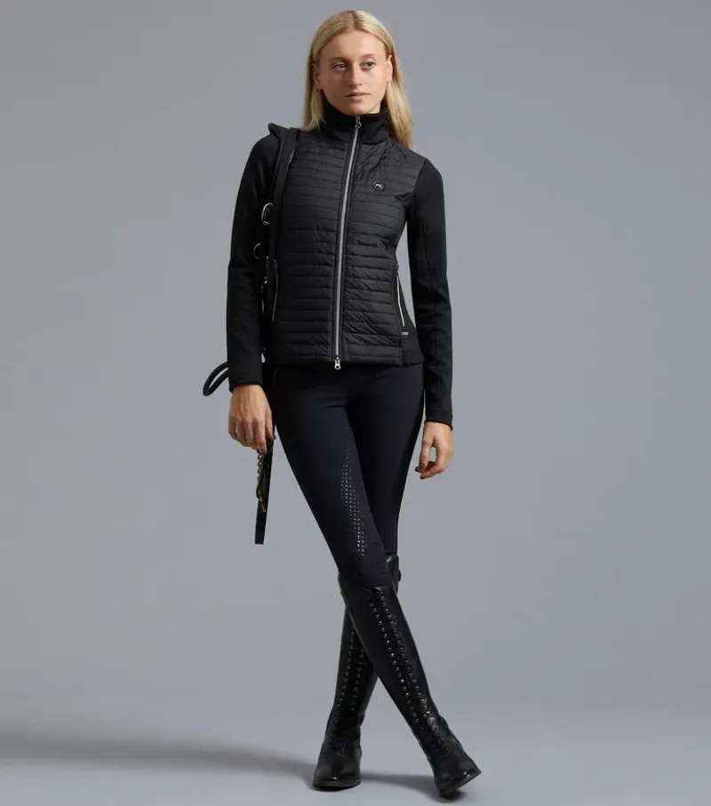 Elena Ladies Hybrid Technical Riding Jacket / Black uk-5