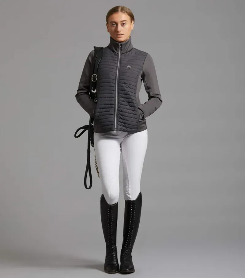 Elena Ladies Hybrid Technical Riding Jacket / Anthracite Grey uk-5