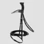Passier Favorite Snaffle Bridle With Anatomical Caveson Noseband with Flash Patent  - Black