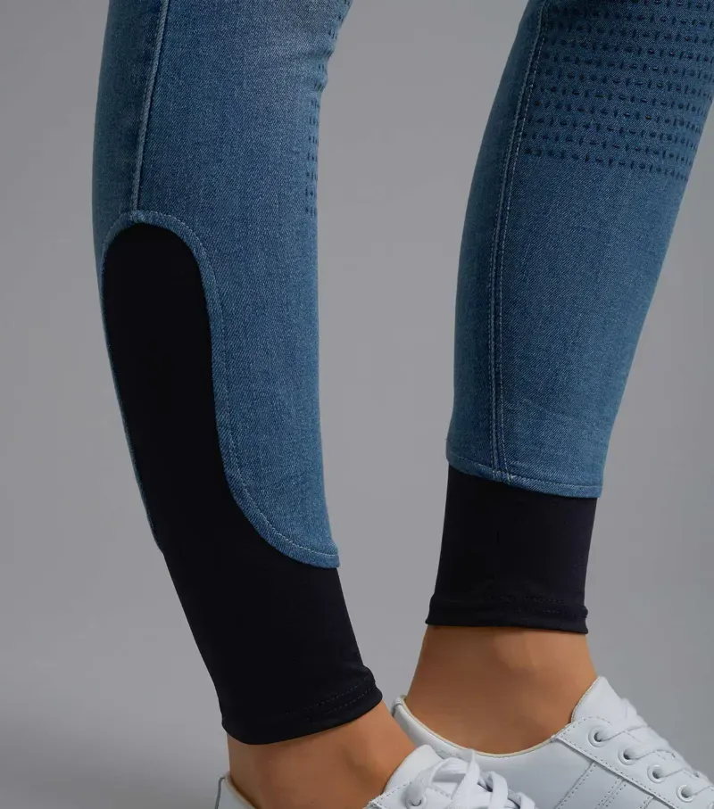 Gina Ladies Full Seat Breeches / Denim-3
