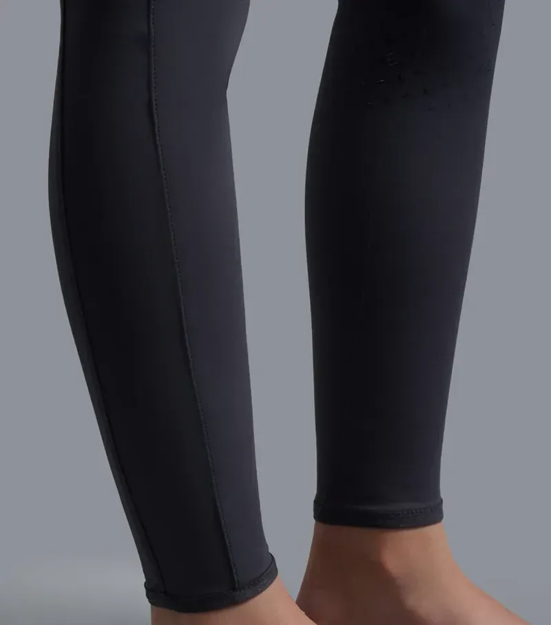 Premier Equine Girls Concerto Riding Tights in Dove Stone Grey-4