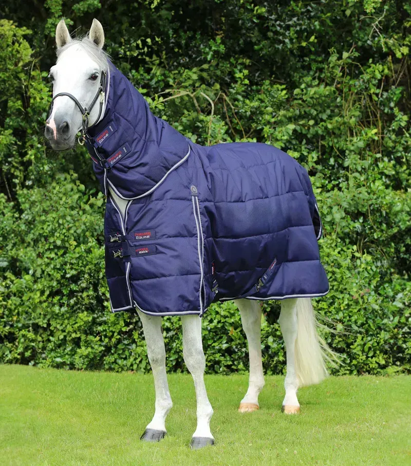 Premier Equine Hydra 200g Stable Rug With Neck Cover in Navy