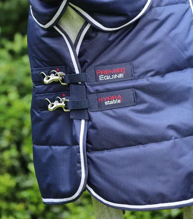 Premier Equine Hydra 200g Stable Rug With Neck Cover in Navy-1
