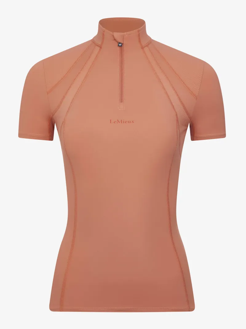 LeMieux Mia Mesh Short Sleeve Base Layer - Apricot