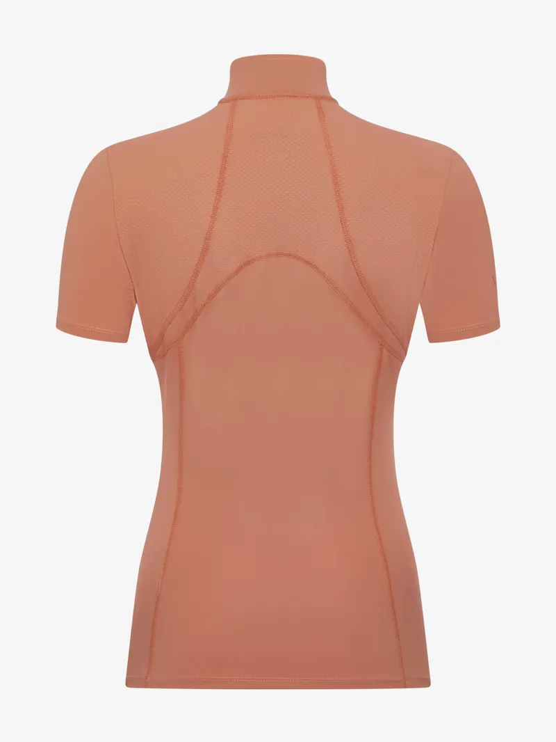 LeMieux Mia Mesh Short Sleeve Base Layer - Apricot-1