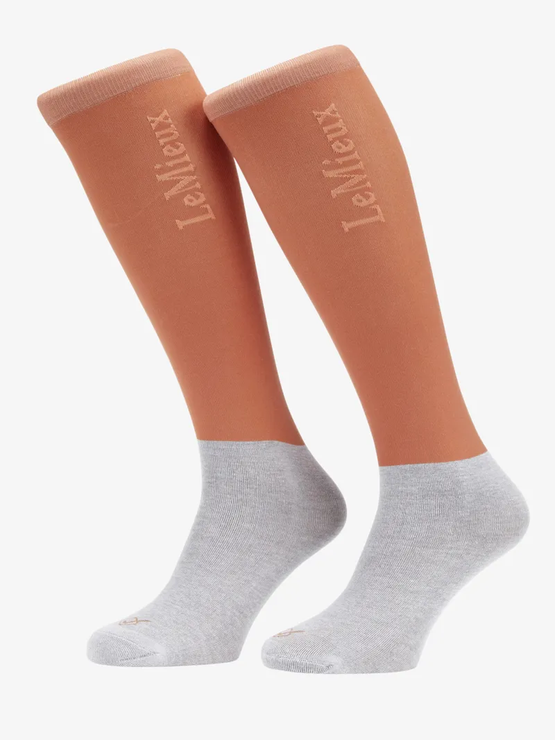 LeMieux Competition Socks 2 Pack - Apricot