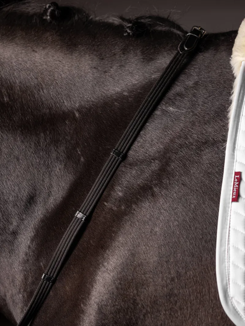 LeMieux Webbed Continental Reins - Black-1