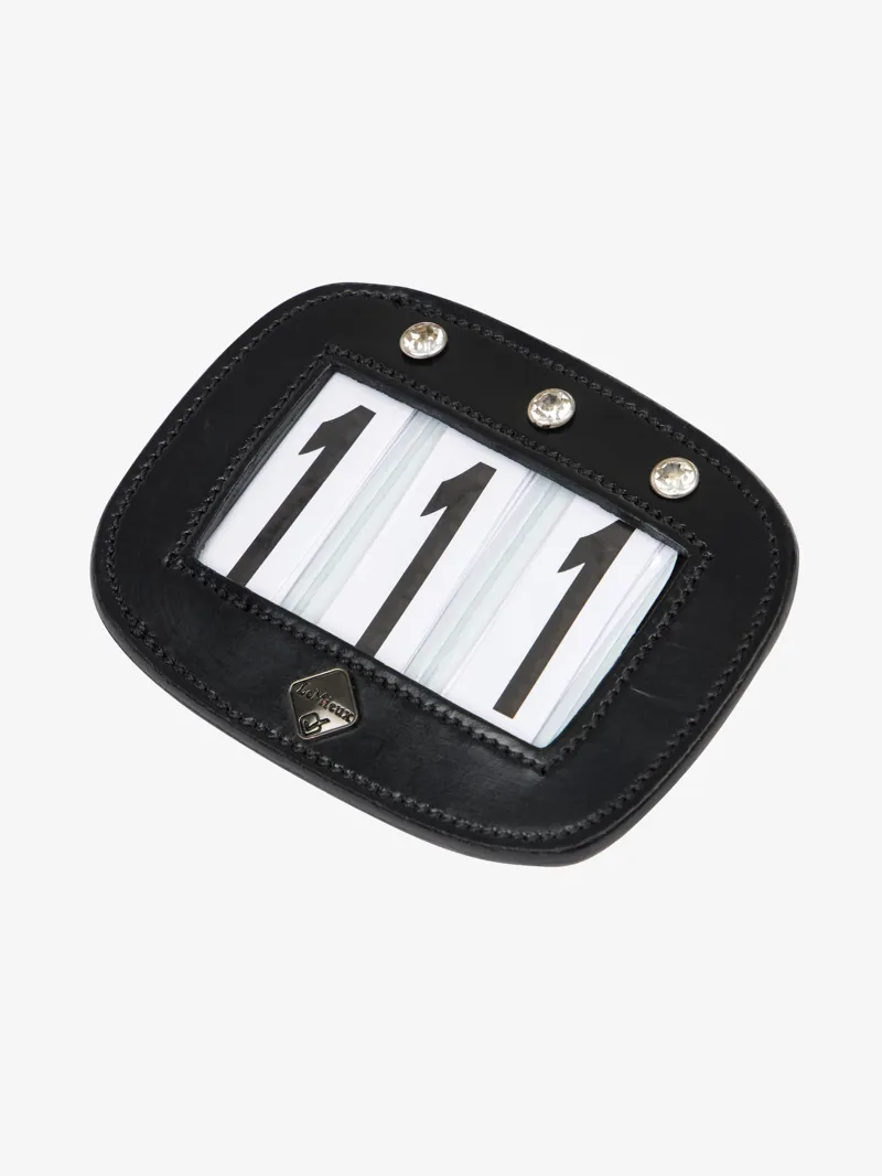 LeMieux Saddle Number Holder Diamante Black