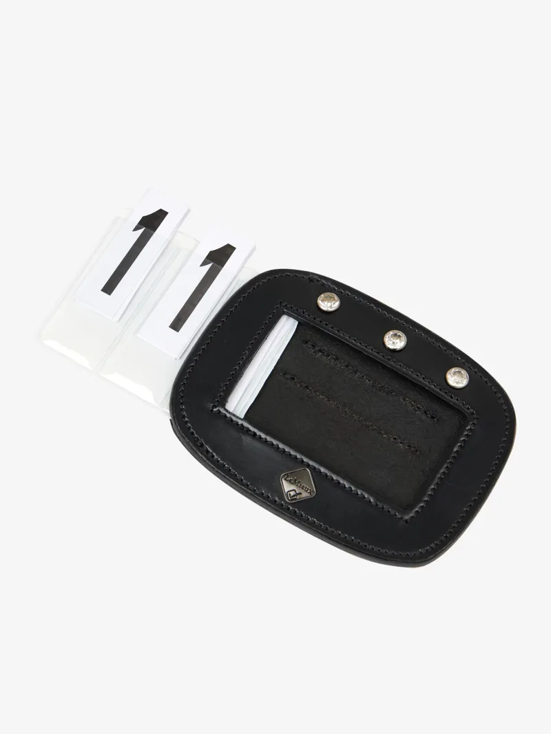 LeMieux Saddle Number Holder Diamante Black-1