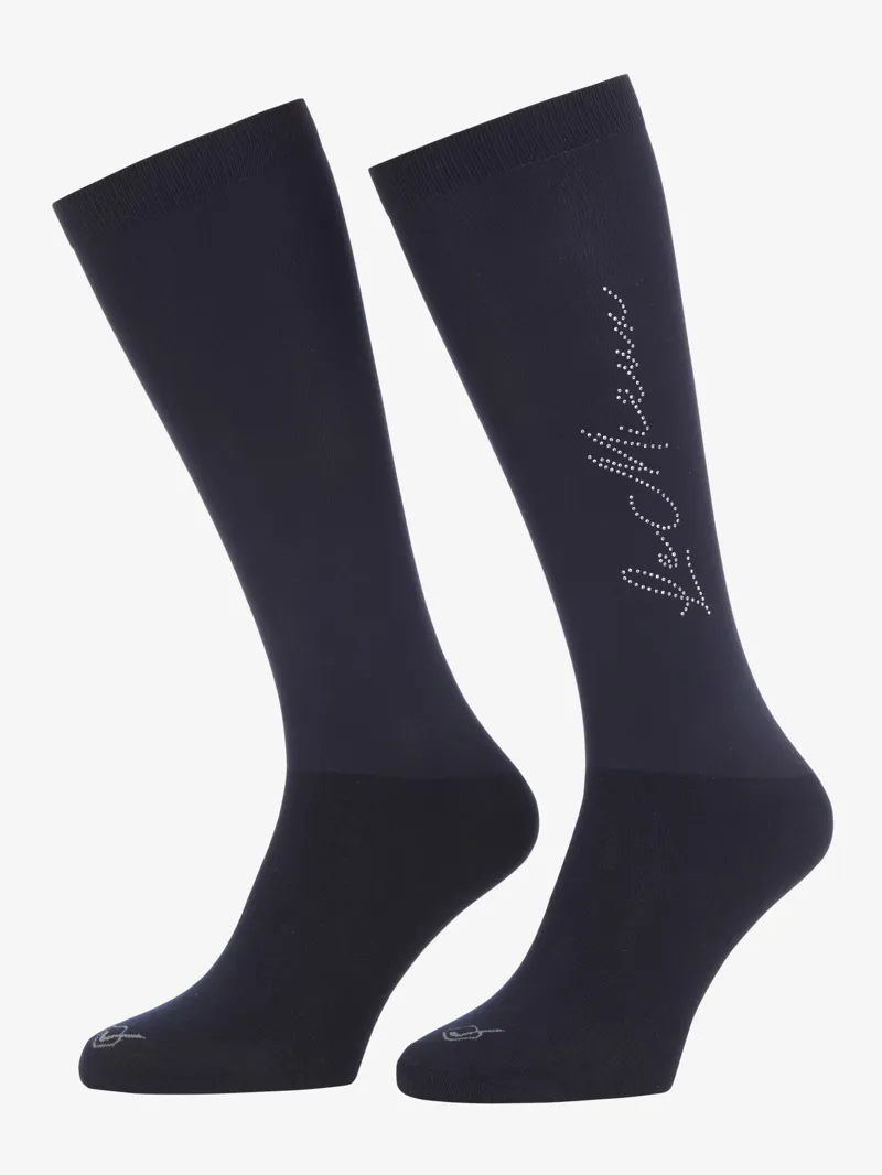 LeMieux Sparkle Competition Sock - Navy