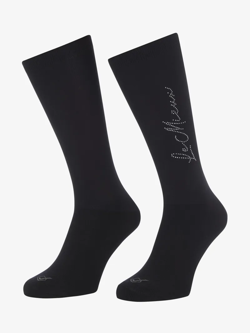LeMieux Sparkle Competition Sock - Black