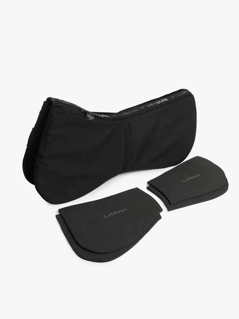 ProSorb Plain 2 Pocket Half Pad - Black