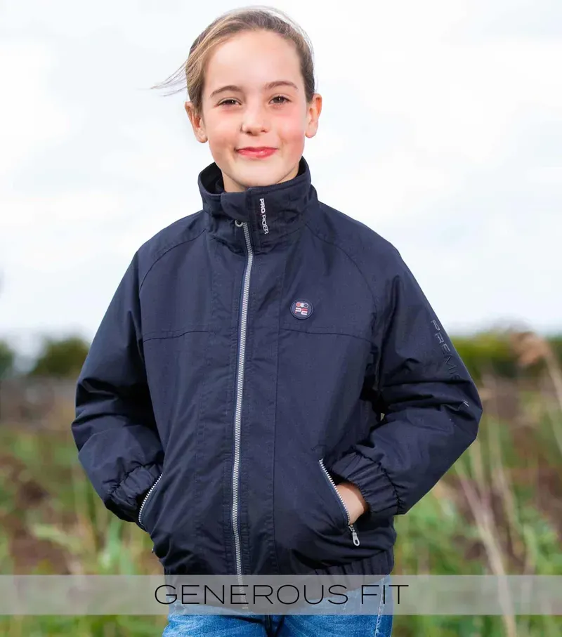 Junior Pro Rider Unisex Riding Jacket Navy-1