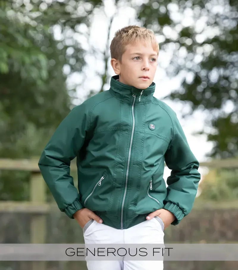 Junior Pro Rider Unisex Riding Jacket Green-1