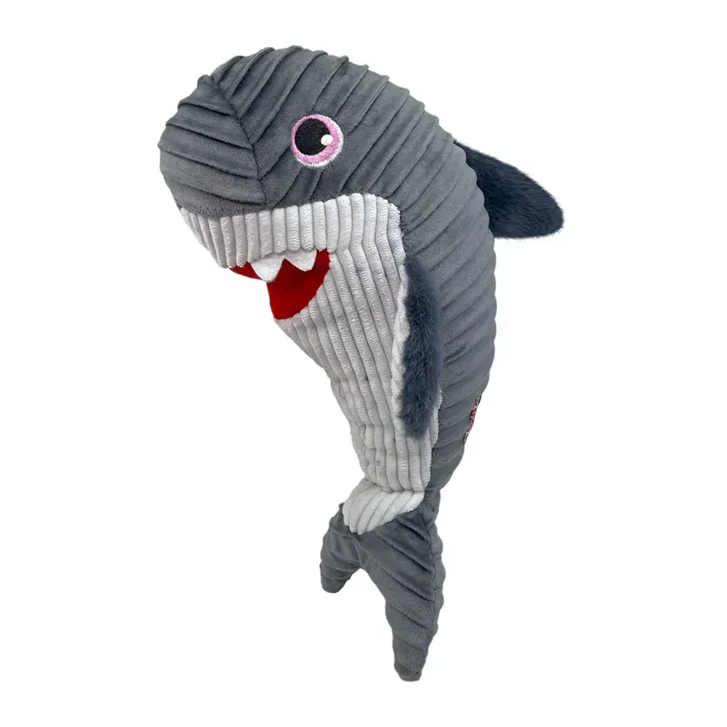 KONG Medium/Large Cuteseas Rufflez Shark in Grey