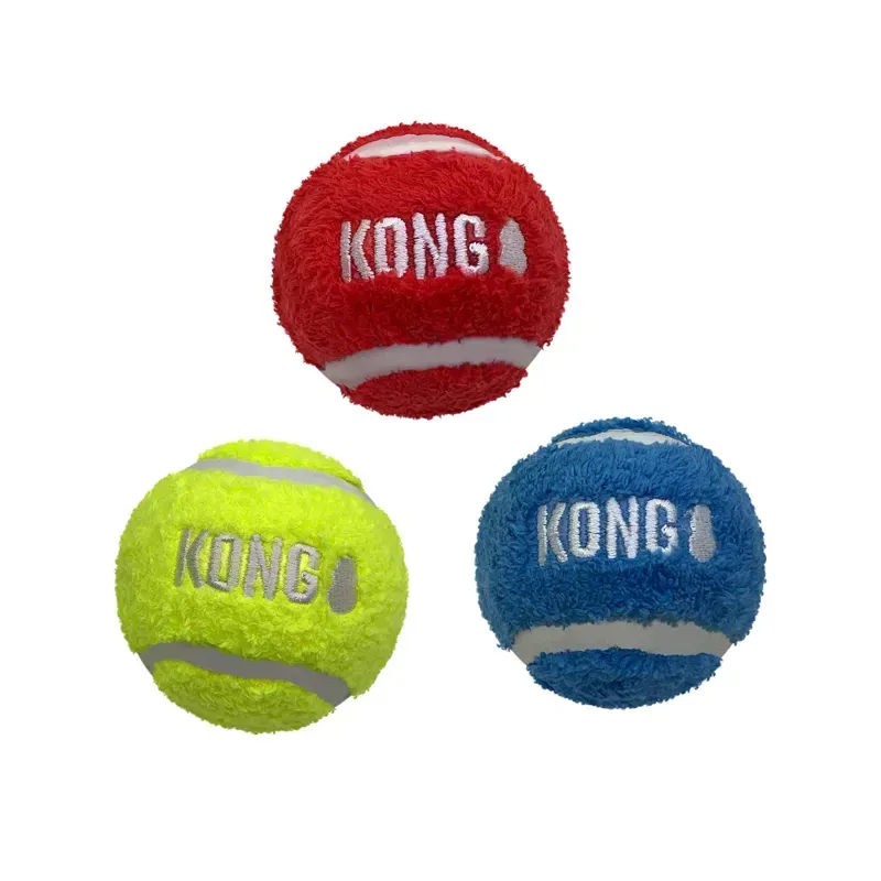 KONG Medium 3 Pack Sport Softies Balls in Assorted