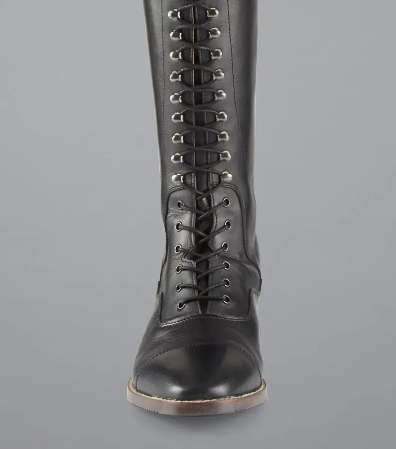 Spare Laces For Maurizia Ladies Lace Front Riding Boots Black-1