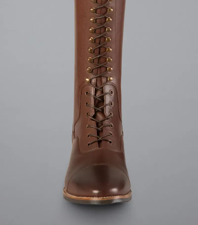 Spare Laces For Maurizia Ladies Lace Front Riding Boots Brown-1