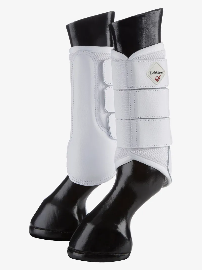 LeMieux Mesh Brushing Boots - White