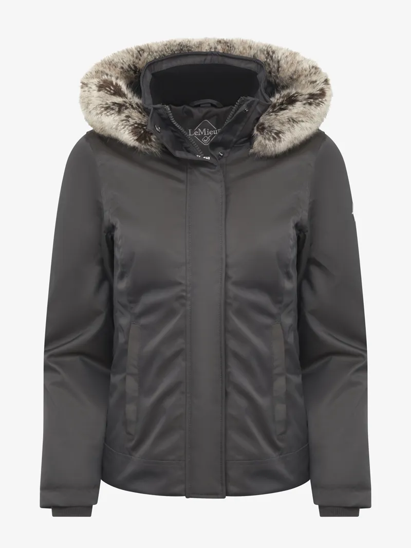 LeMieux Waterproof Short Coat - Grey-2