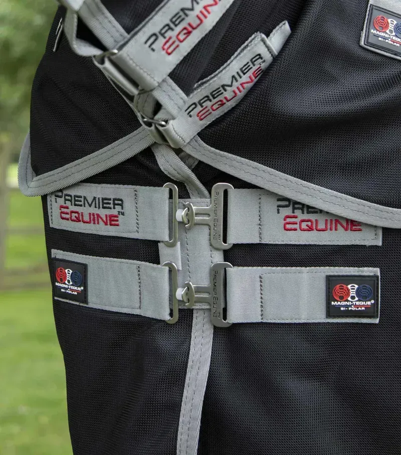 Magni-Teque Magnetic Horse Rug With Neck Cover / Black-2