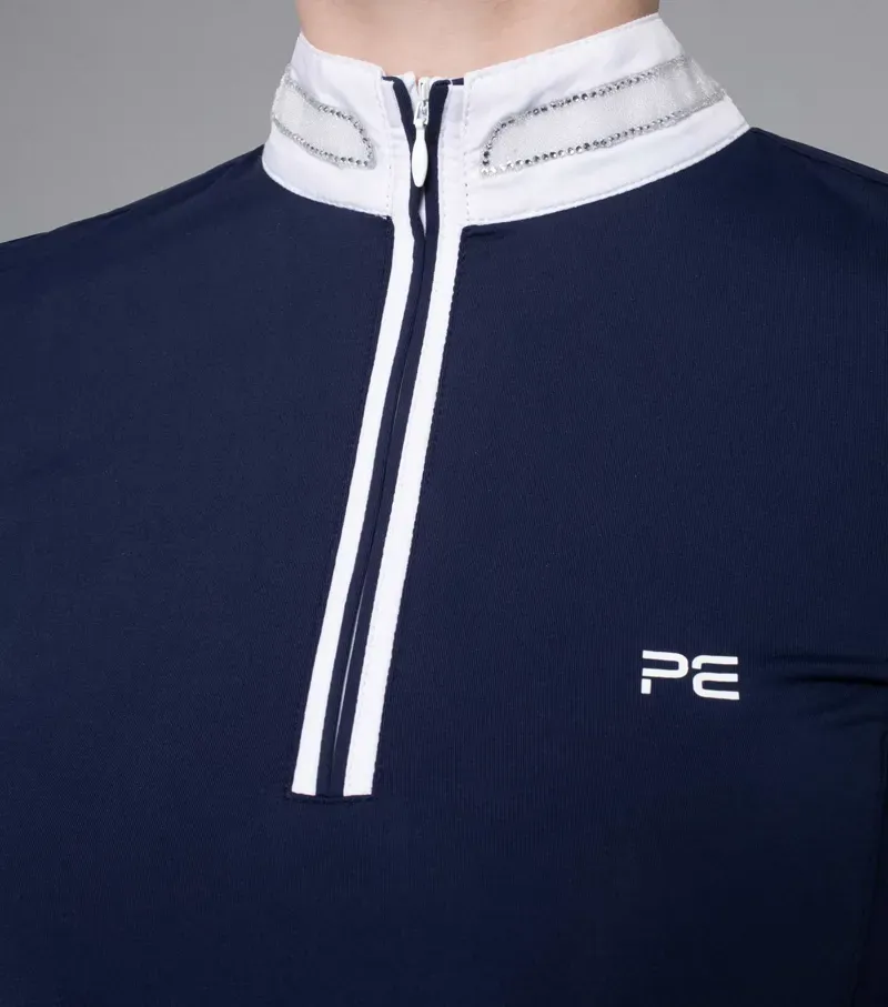 Maria Diamante Show Shirt Navy-3