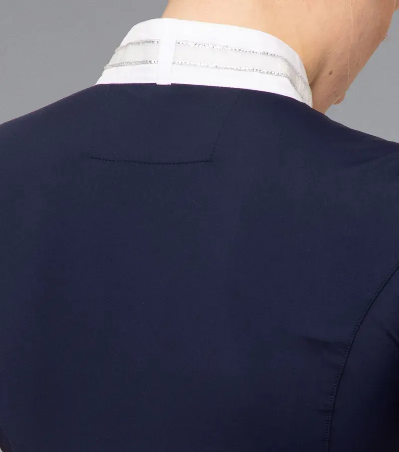 Maria Diamante Show Shirt Navy-4