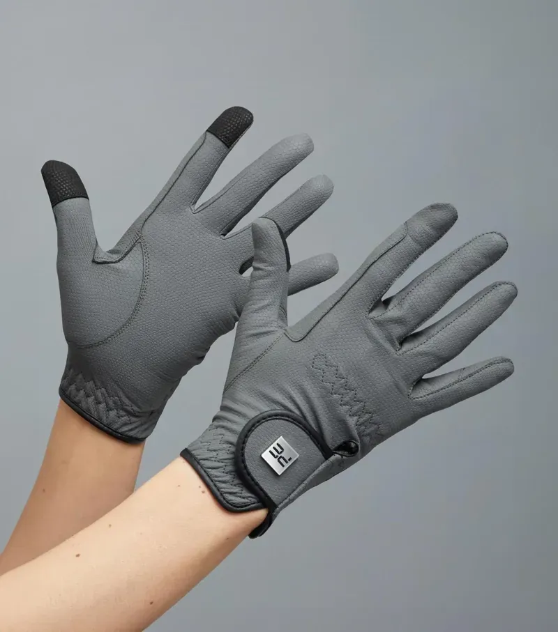 Metaro Ladies Riding Gloves - Grey