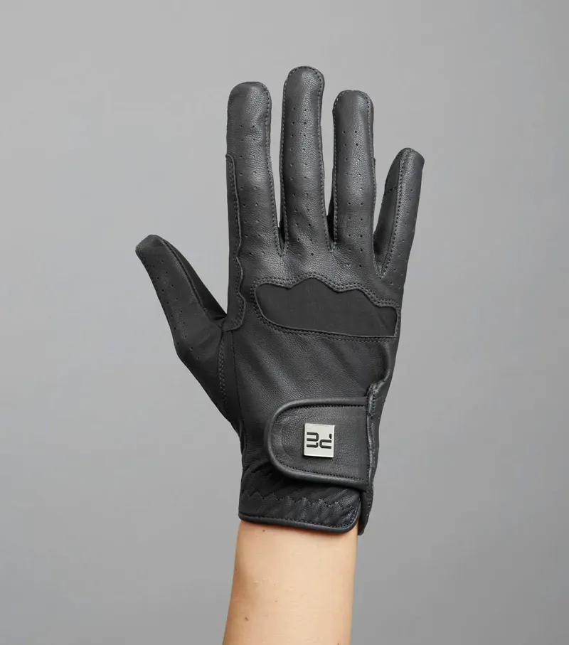 Mizar Ladies Leather Riding Gloves - Black-4
