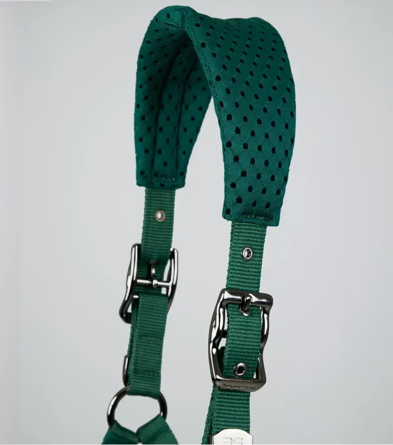 Necto 3D Mesh Head Collar With Lead Rope Green-1