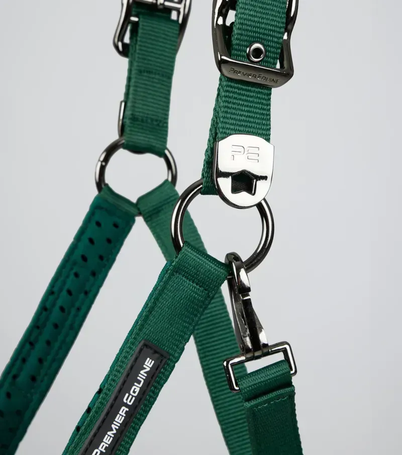 Necto 3D Mesh Head Collar With Lead Rope Green-2