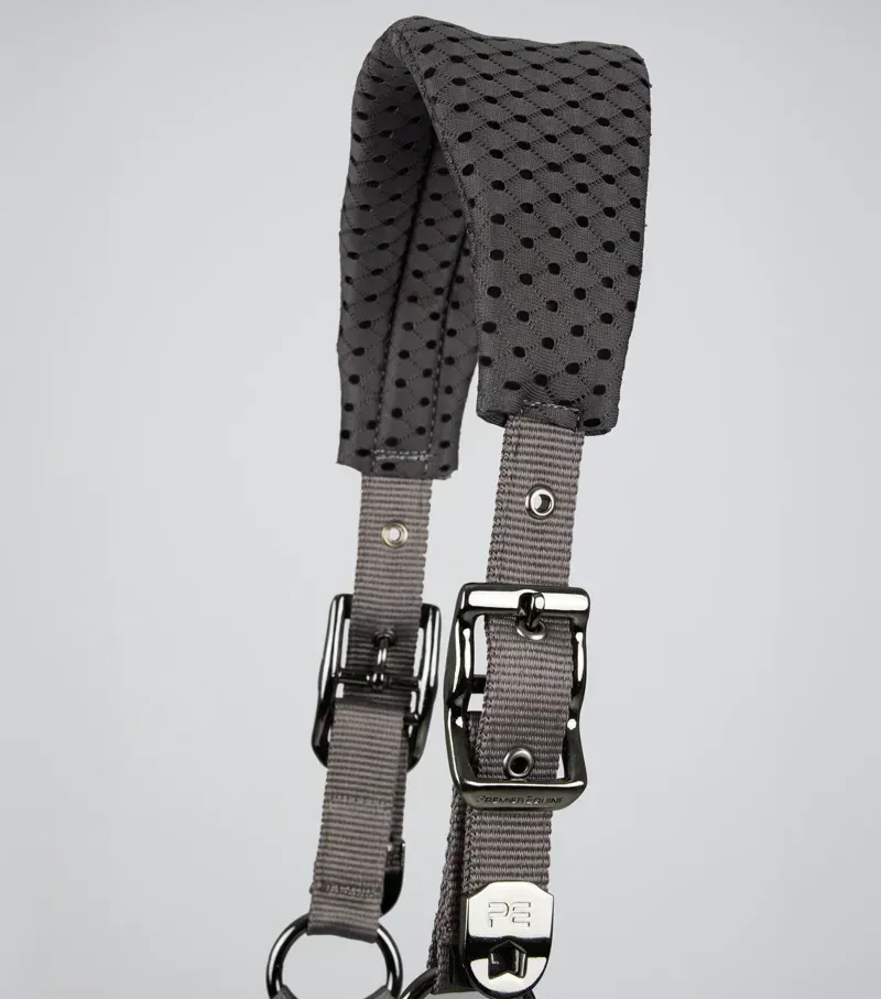 Necto 3D Mesh Head Collar With Lead Rope Grey-1