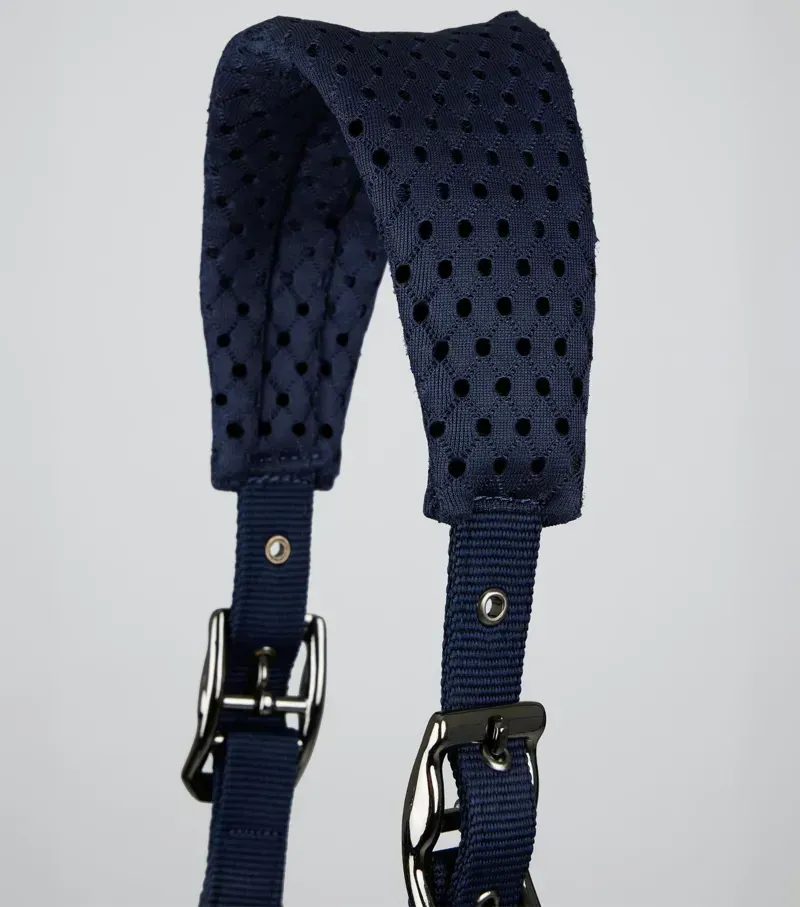 Necto 3D Mesh Head Collar With Lead Rope Navy-1