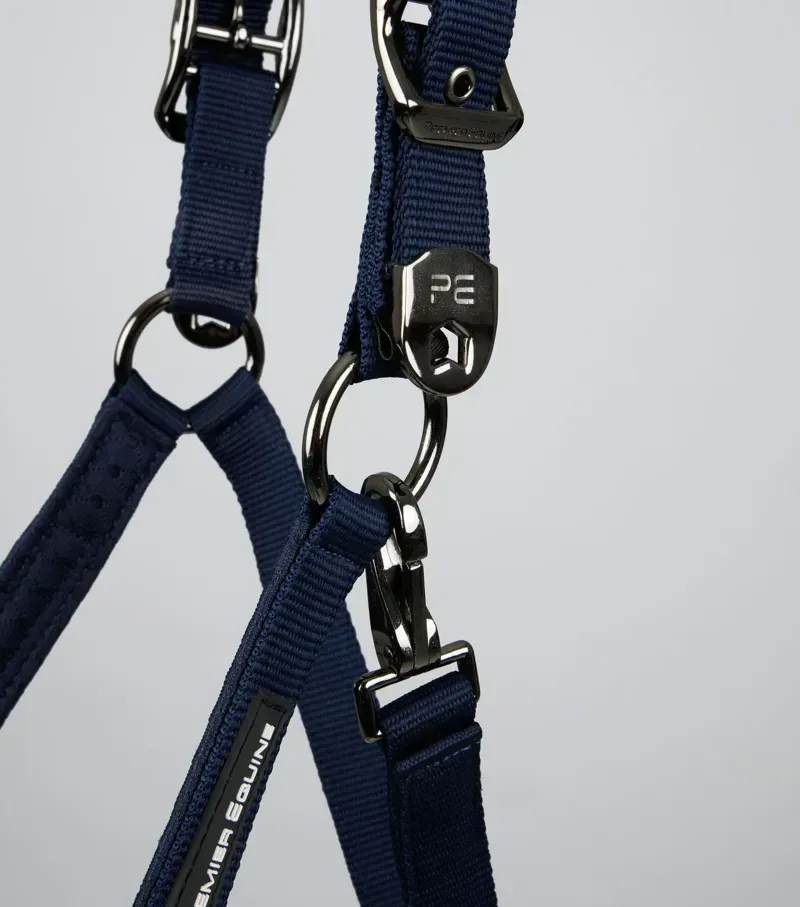 Necto 3D Mesh Head Collar With Lead Rope Navy-2