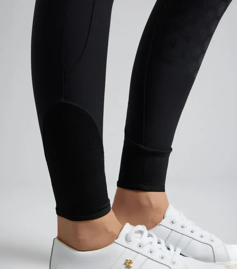 Premier Equine Womens Ofena Full Seat Riding Breeches in Black-4