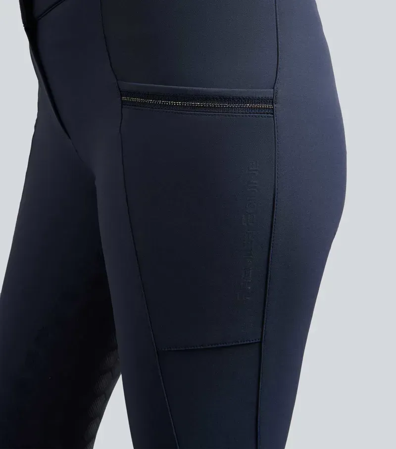 Premier Equine Womens Ofena Full Seat Riding Breeches in Navy-3