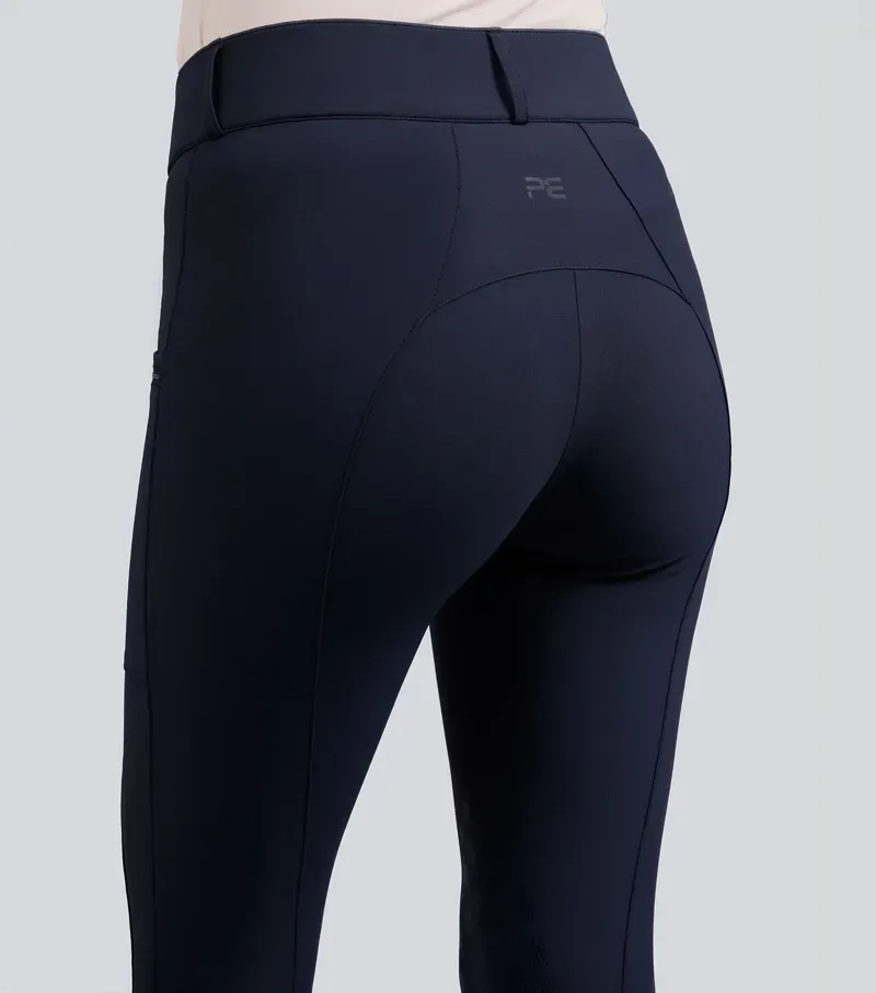 Premier Womens Equine OfenaGel Knee Riding Breeches in Navy-1