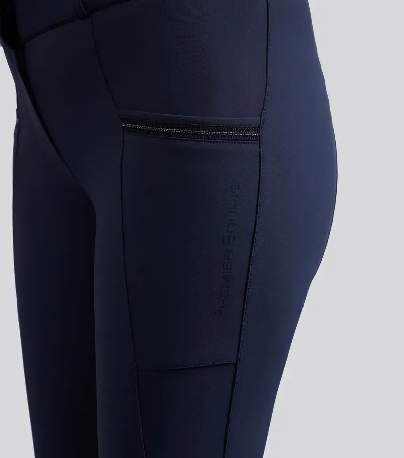 Premier Womens Equine OfenaGel Knee Riding Breeches in Navy-2