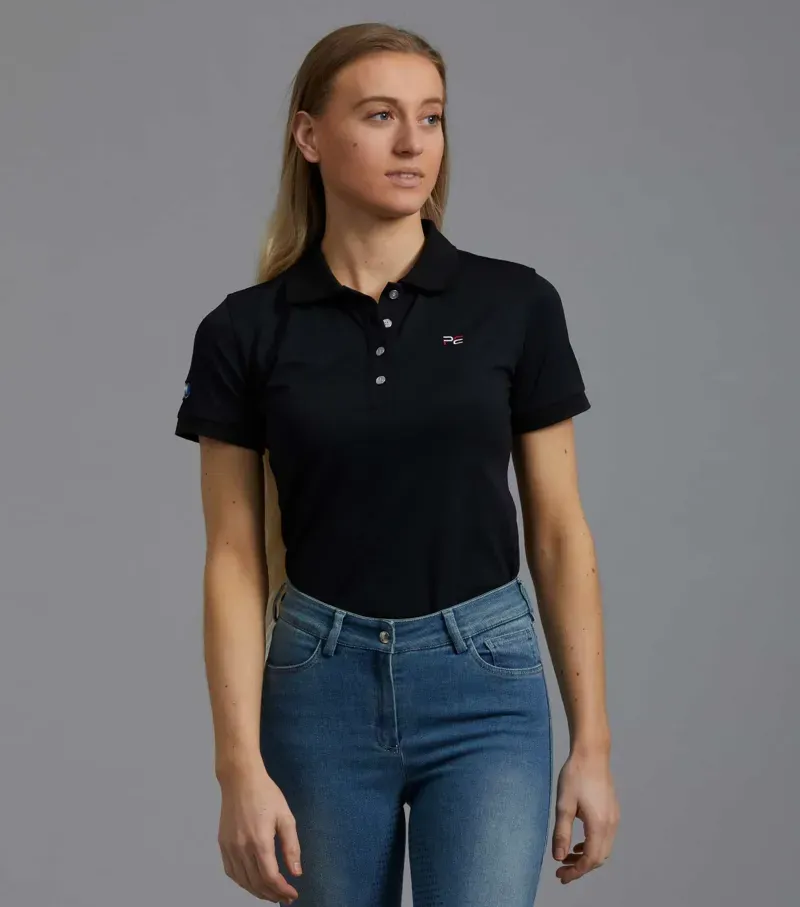 PE Ladies Team Polo Shirt / Black