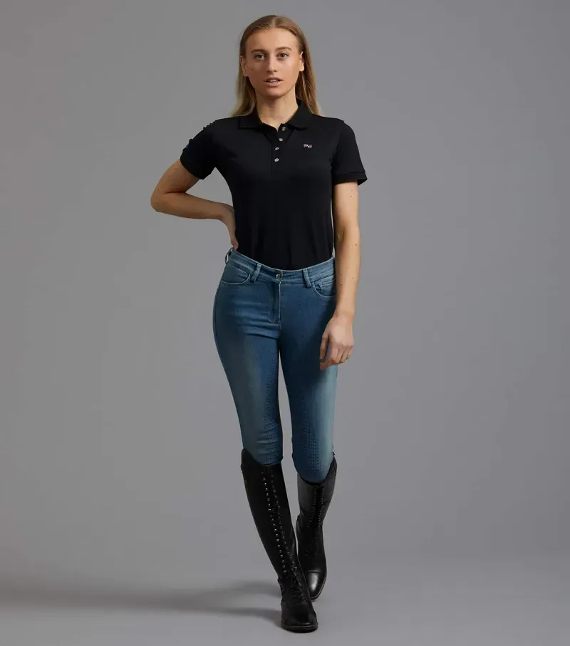 PE Ladies Team Polo Shirt / Black-1