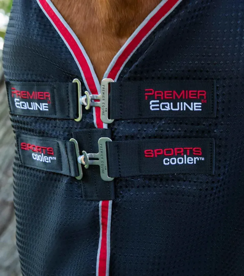 Premier Equine Sports Cooler Rug / Black-2